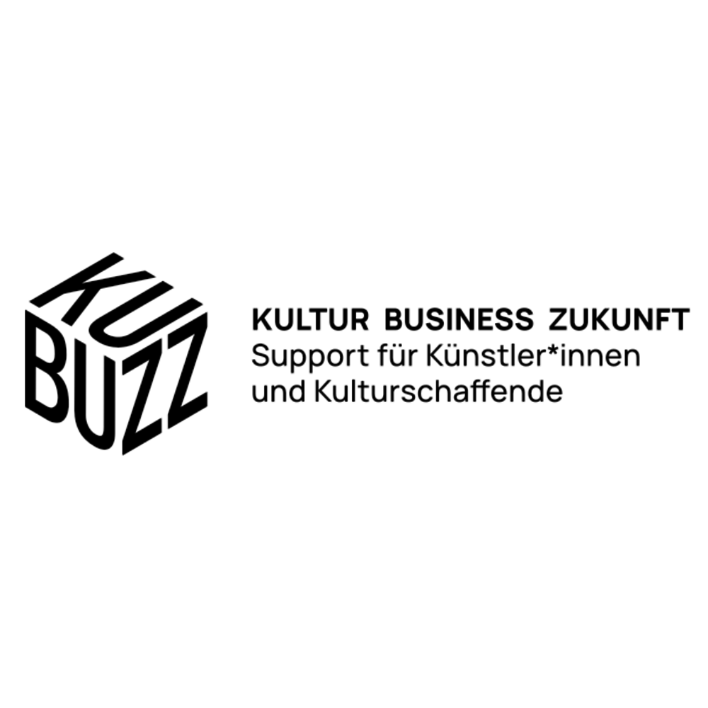Logo des Weiterbildungsprogramms "Kultur Business Zukunft: Support für Künstler*innen und Kulturschaffende" (KUBUZZ)